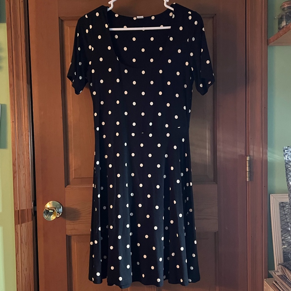 Black and White Polk-a-Dot Dress—Excellent Condition!